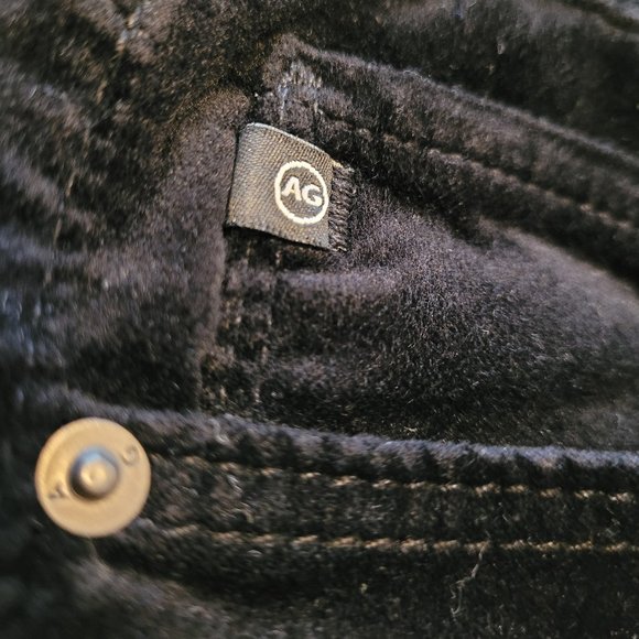 AG Jeans THE JODI HIGH-RISE SLIM FLARE CROP IN SUPER BLACK - Picture 6 of 16